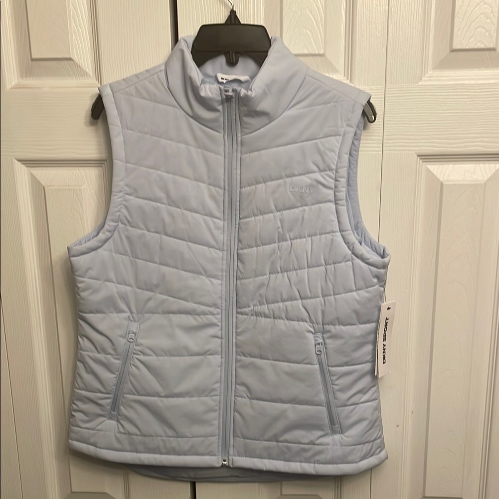 Light Blue Quilted Vest